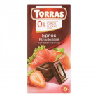 Torras gluténmentes, cukormentes étcsokoládé - eper 75g 