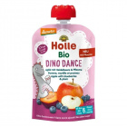 Holle bio gyümölcspüré, dino dance - alma, feketeáfonya, datolya 100g 