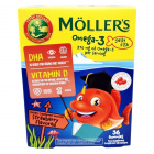 Möllers Omega-3 Jelly Fish gumivitamin gyermekeknek - eper ízű 36db 