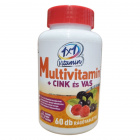 1x1 Vitamin Multivitamin + cink + vas rágótabletta 60db 